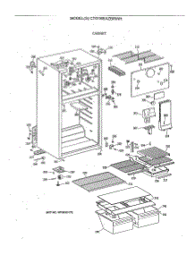 02 - Cabinet parts for Ge Refrigerator CTG16EAZBRWH from AppliancePartsPros.com