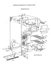 02 - Freezer Section parts for Ge Refrigerator CSX22GAYAAA from AppliancePartsPros.com