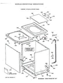 02 - Cabinet, Cover & Front Panel parts for Ge Washer VBXR2070T2AB from AppliancePartsPros.com