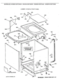 02 - Cabinet, Cover & Front Panel parts for Ge Washer VWXR4100T2AB from AppliancePartsPros.com