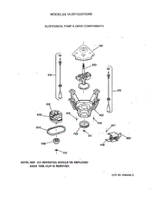 04 - Suspension, Pump & Drive Components parts for Ge Washer VLXR1020T2WB from AppliancePartsPros.com