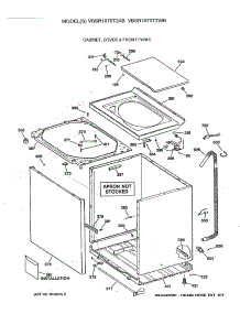 02 - Cabinet, Cover & Front Panel parts for Ge Washer VBSR1070T2WB from AppliancePartsPros.com