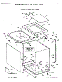02 - Cabinet, Cover & Front Panel parts for Ge Washer VBXR2070T3AB from AppliancePartsPros.com