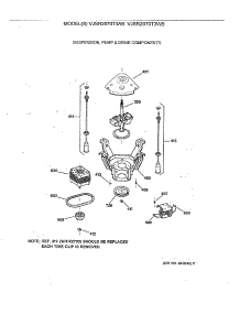 04 - Suspension, Pump & Drive Components parts for Ge Washer VJSR2070T3WB from AppliancePartsPros.com