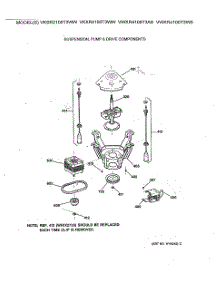 04 - Suspension, Pump & Drive Components parts for Ge Washer VWXR4100T3AB from AppliancePartsPros.com