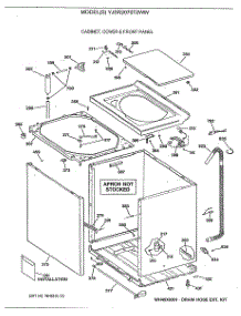 02 - Cabinet, Cover & Front Panel parts for Ge Washer YJSR2070T2WW from AppliancePartsPros.com