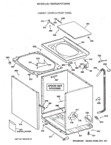 02 - Cabinet, Cover & Front Panel parts for Ge Washer YBXR2070T3WW from AppliancePartsPros.com