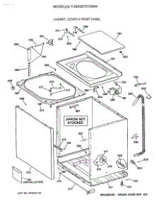 02 - Cabinet, Cover & Front Panel parts for Ge Washer YJSR2070T3WW from AppliancePartsPros.com