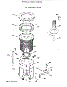 03 - Tub, Basket & Agitator parts for Ge Washer YJSR2070T3WW from AppliancePartsPros.com