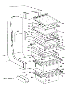 05 - Section5 parts for Ge Refrigerator TFHW24RRAWH from AppliancePartsPros.com