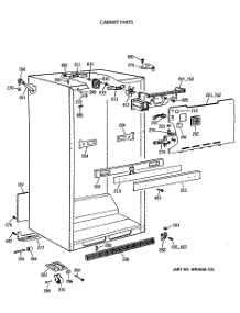 03 - Cabinet Parts parts for Ge Refrigerator TBX18MAXBRAA from AppliancePartsPros.com