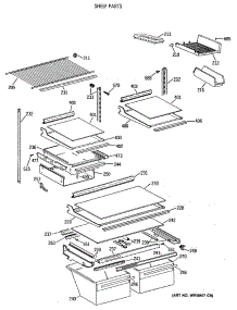 04 - Shelf Parts parts for Ge Refrigerator TBX18MAXBRAA from AppliancePartsPros.com