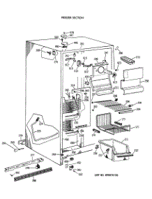 02 - Freezer Section parts for Ge Refrigerator TFG24PAXAWW from AppliancePartsPros.com