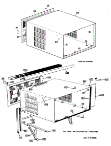 02 - Section2 parts for Ge Air Conditioner KD917DWD1 from AppliancePartsPros.com