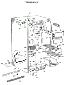 02 - Freezer Section parts for Ge Refrigerator CSX20ELJ from AppliancePartsPros.com