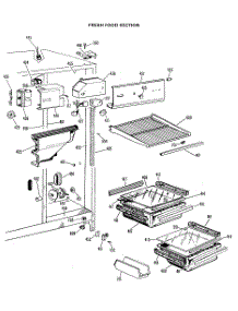03 - Fresh Food Section parts for Ge Refrigerator CSX20ELJ from AppliancePartsPros.com