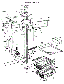 03 - Fresh Food Section parts for Ge Refrigerator CSXH24DLL from AppliancePartsPros.com