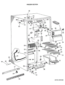 02 - Freezer Section parts for Ge Refrigerator CSX22GMA from AppliancePartsPros.com