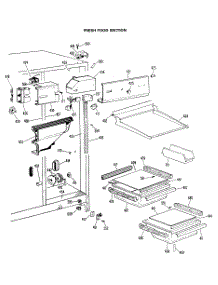 03 - Fresh Food Section parts for Ge Refrigerator CSX22GMA from AppliancePartsPros.com