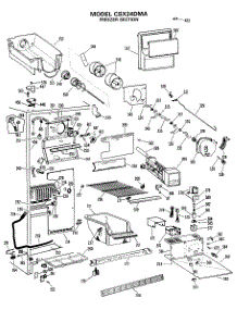 02 - Freezer Section parts for Ge Refrigerator CSX24DMA from AppliancePartsPros.com