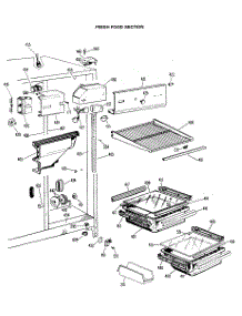03 - Fresh Food Section parts for Ge Refrigerator CSX20EMA from AppliancePartsPros.com
