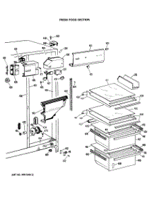 03 - Fresh Food Section parts for Ge Refrigerator CSE22GMA from AppliancePartsPros.com