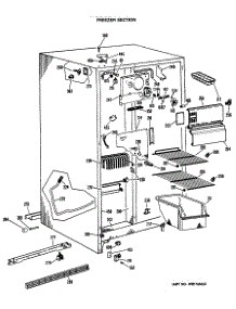 02 - Freezer Section parts for Ge Refrigerator CSX20LLR from AppliancePartsPros.com