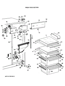 03 - Fresh Food Section parts for Ge Refrigerator CSXC22GMA from AppliancePartsPros.com