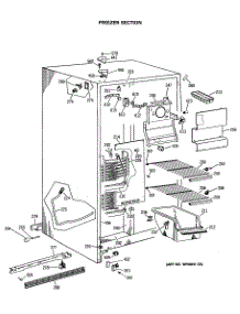 02 - Freezer Section parts for Ge Refrigerator CSX20GASMAD from AppliancePartsPros.com