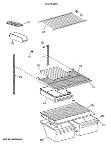 04 - Shelf Parts parts for Ge Refrigerator CTX18BASJRAD from AppliancePartsPros.com