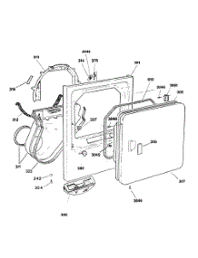 02 - Section2 parts for Ge Dryer DLL3980SAM from AppliancePartsPros.com