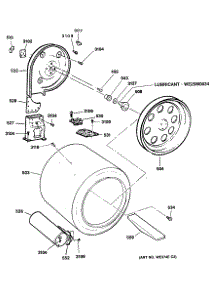 04 - Section4 parts for Ge Dryer DLL3980SAM from AppliancePartsPros.com