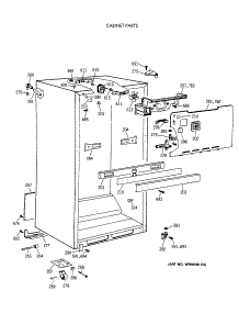 03 - Cabinet Parts parts for Ge Refrigerator CTX18LAXCRWH from AppliancePartsPros.com