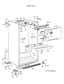03 - Cabinet Parts parts for Ge Refrigerator CTX18BASCRWH from AppliancePartsPros.com