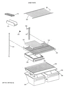 04 - Shelf Parts parts for Ge Refrigerator CTX18BASCRWH from AppliancePartsPros.com
