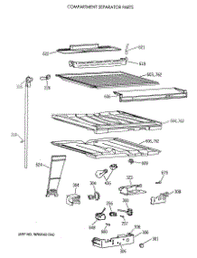 05 - Compartment Separator Parts parts for Ge Refrigerator CTX18BASCRWH from AppliancePartsPros.com