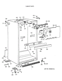 03 - Cabinet Parts parts for Ge Refrigerator CTX18CASCRWH from AppliancePartsPros.com