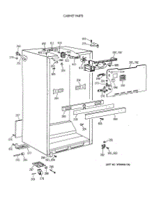 03 - Cabinet Parts parts for Ge Refrigerator CTX18LAXERWH from AppliancePartsPros.com