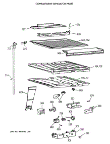 05 - Compartment Separator Parts parts for Ge Refrigerator CTX18LAXERWH from AppliancePartsPros.com