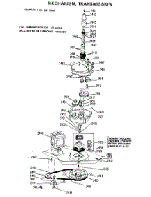 05 - Mechanism, Transmission parts for Ge Washer WWP1180CAW from AppliancePartsPros.com