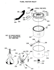 04 - Tubs, Water Inlet parts for Ge Washer WWP1180FAW from AppliancePartsPros.com