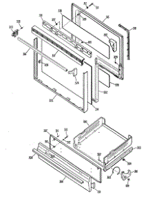 02 - Section2 parts for Ge Range JGBS12GEN1 from AppliancePartsPros.com