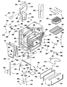 02 - Section2 parts for Ge Range JSP60GN2 from AppliancePartsPros.com
