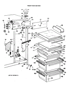 04 - Fresh Food Section parts for Ge Refrigerator TFEW24RMA from AppliancePartsPros.com