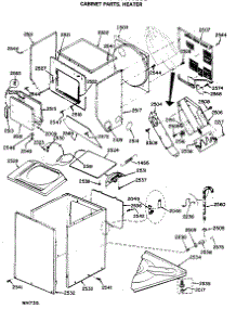 02 - Cabinet Parts, Heater parts for Ge Washer Dryer Combo WSM2400LCB from AppliancePartsPros.com