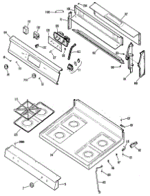 02 - Section2 parts for Ge Range JGBP24GEN3 from AppliancePartsPros.com