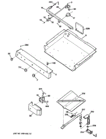 02 - Section2 parts for Ge Range JGBS18GES1 from AppliancePartsPros.com