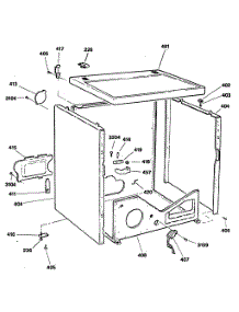 03 - Section3 parts for Ge Dryer DDE9600RCMWW from AppliancePartsPros.com