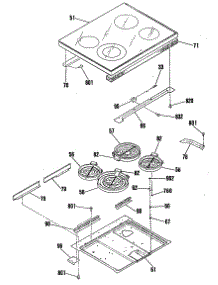 05 - Section5 parts for Ge Range JB578GS3BG from AppliancePartsPros.com