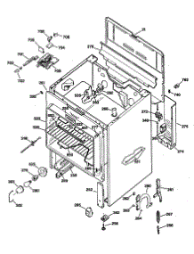 02 - Section2 parts for Ge Range JBP45AS1 from AppliancePartsPros.com